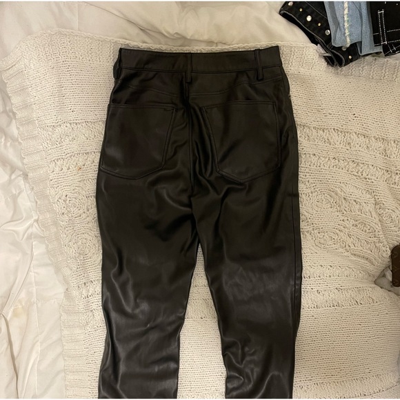 Zara Pants & Jumpsuits Zara Leather Pants Poshmark